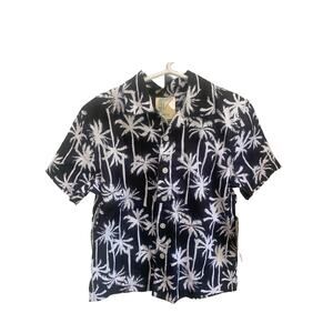 Thereabouts-Short‎ Sleeve-Button Up Shirt-Cotton-Tropical-Boys-XXS-4-5